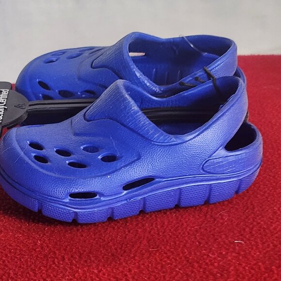 Wonder Nation Royal Blue Made in the USA Clog w/Non Marking Sole Infant Size 2 - Picture 3 of 16